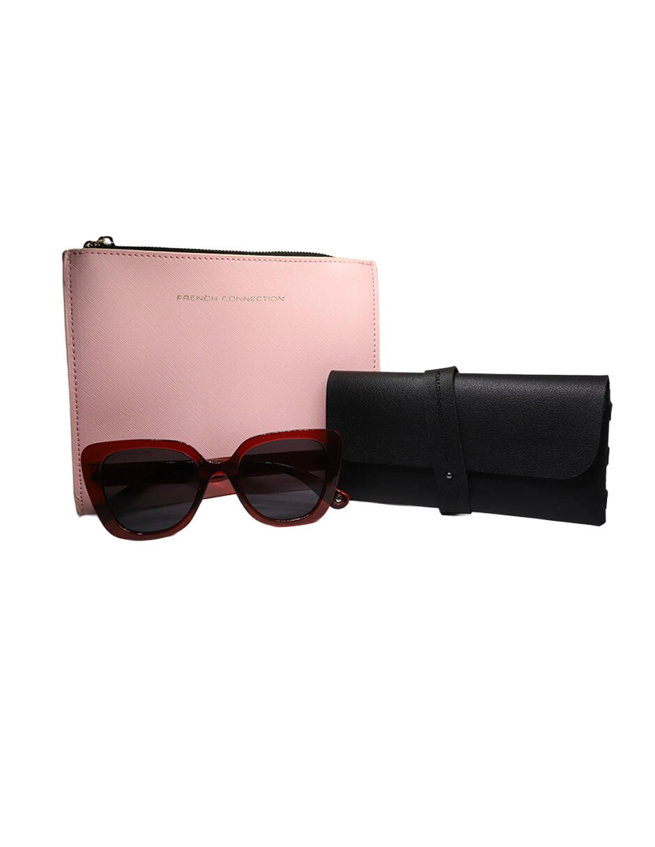 Lentes de sol FRENCH CO Q26FCU776 RED para mujer 4